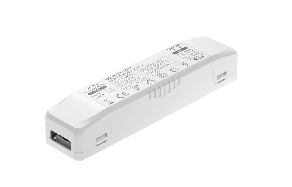 Eaglerise LS 0-10V dimmable constant voltage LED driver, 24V output