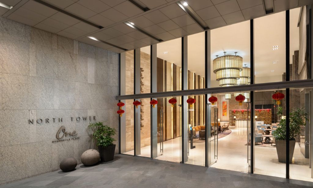 One Shangri-La Ortigas North Tower entrance lobby